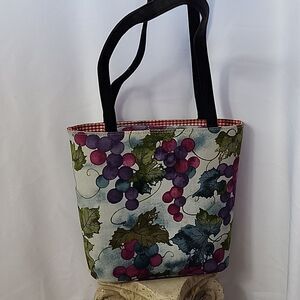 Off To Visit The Winery Shoulder/Clutch Sparkle Grape Bag
